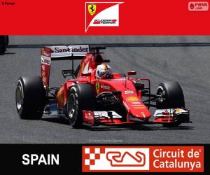 yapboz Vettel G.P İspanya 2015
